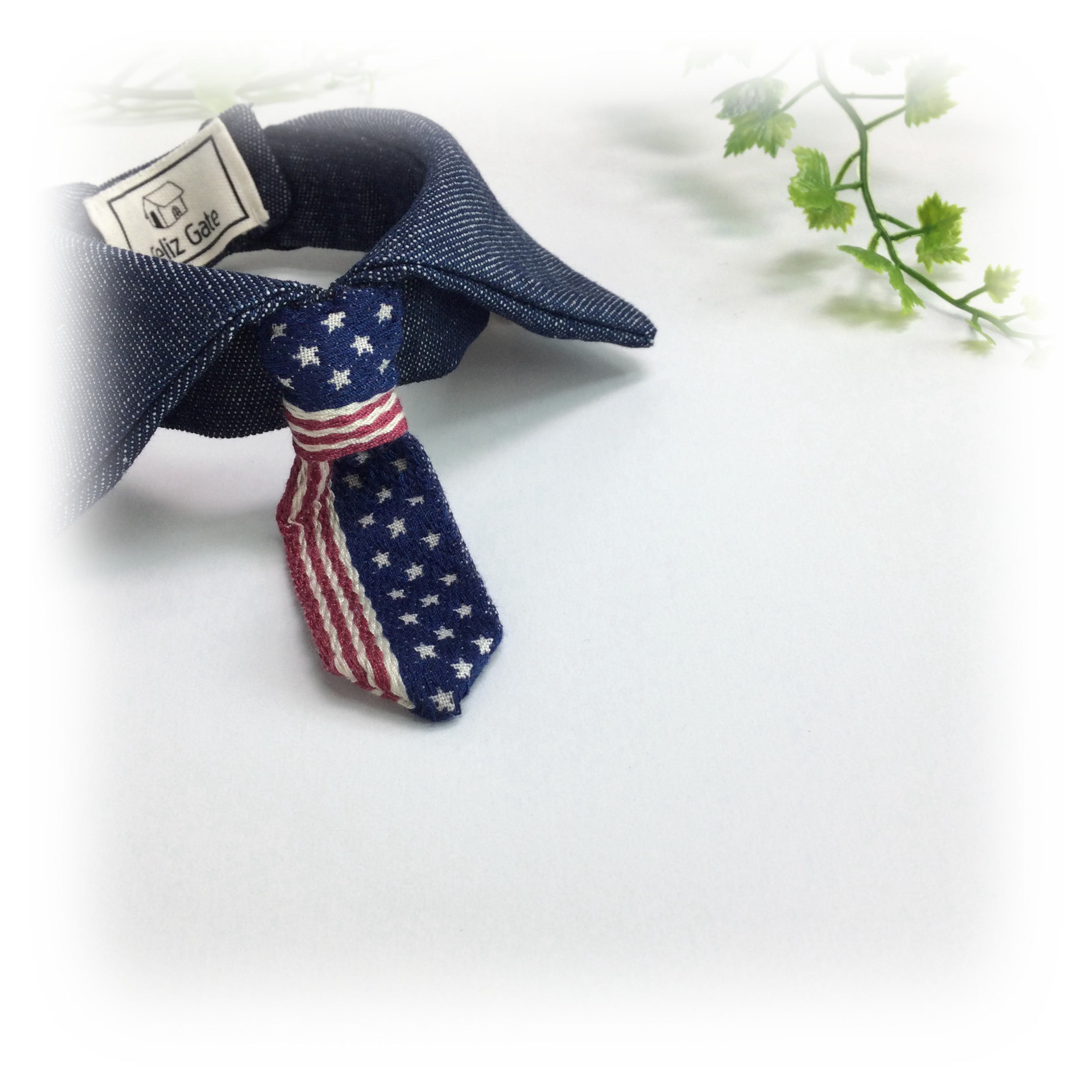 Feliz Gate　アメリカ柄ネクタイ　付け襟